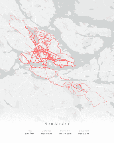 Showcase Strava Print